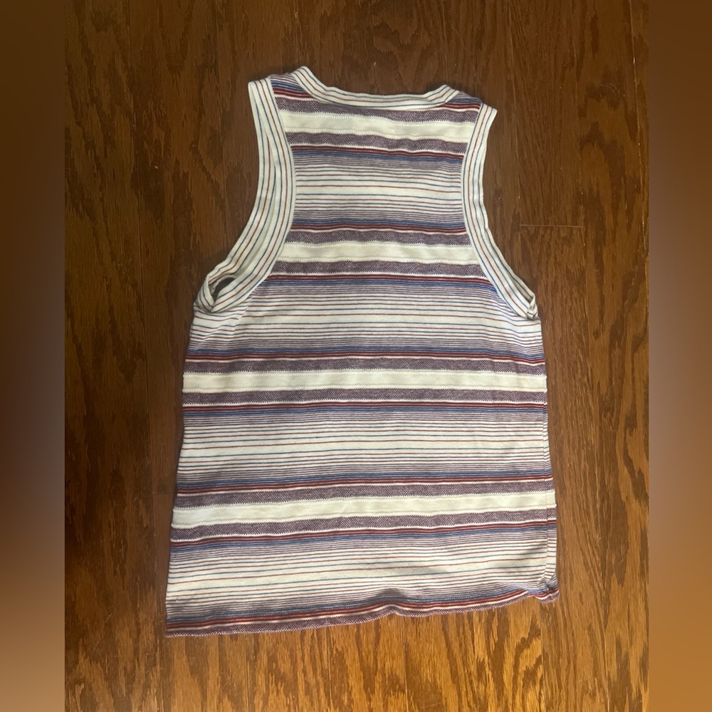 Madewell XS tank top red white and blue slightly muted) colors, really cute - Picture 9 of 10